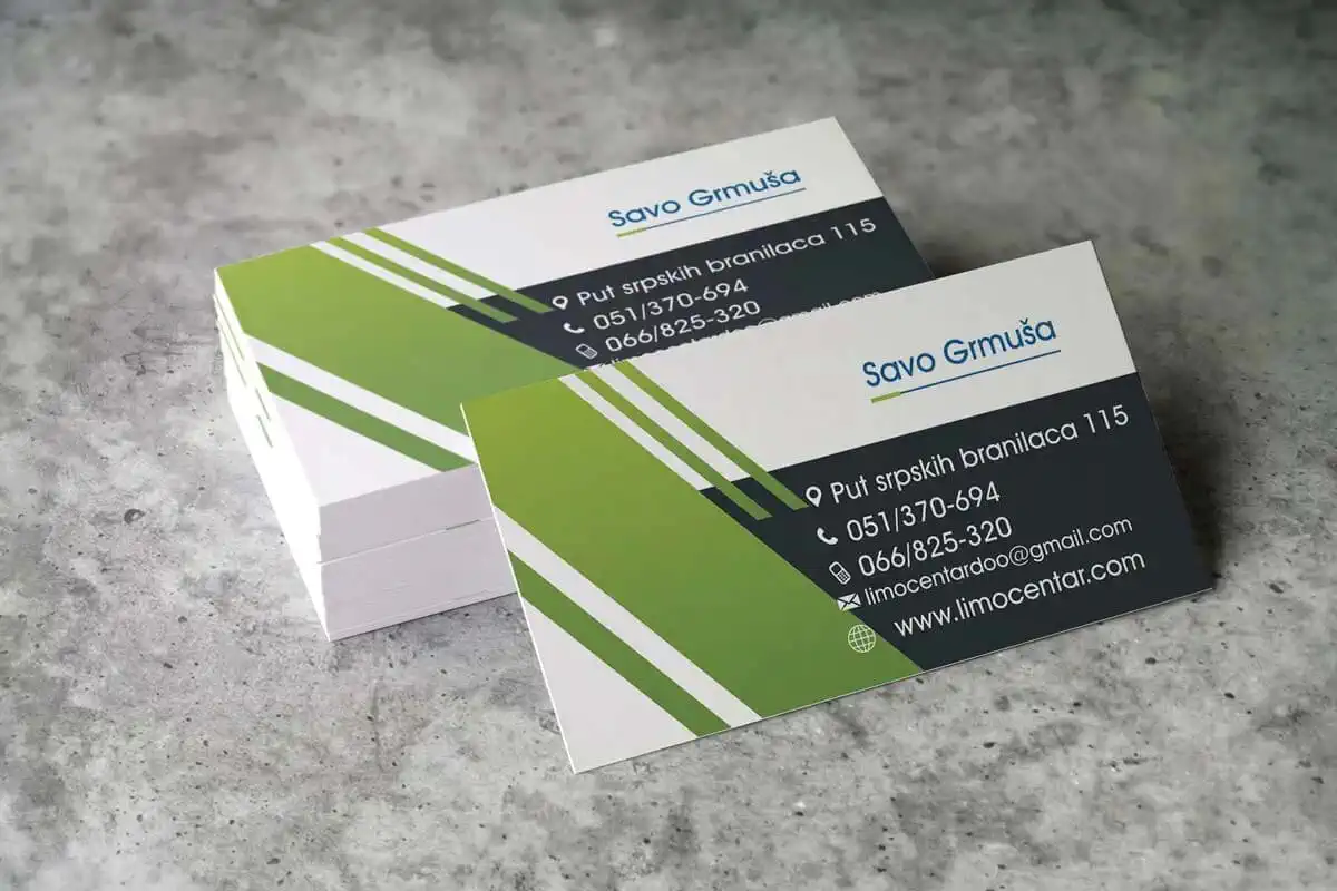 Štampane vizit karte sa modernim dizajnom i preciznim otiskom